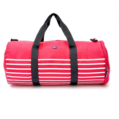 Image of Tommy Hilfiger Polyester 53cms Red Gym Shoulder Bag 
