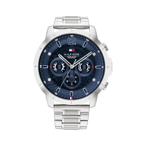 Image of Tommy Hilfiger Quartz Multifunction Blue Dial Stainless Steel Strap Watch