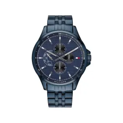 Tommy Hilfiger Shawn Blue Dial Stainless Steel Watch (46.3 mm)