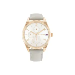Tommy Hilfiger Women Silver White Dial Analog Watch