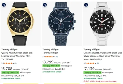 Image of Tommy Hilfiger Wrist Watches at up to 57% Discount