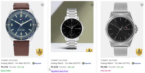 Image of Tommy Hilfiger Wrist Watches Upto 60% Discount