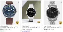 Tommy Hilfiger Wrist Watches Upto 60% Discount