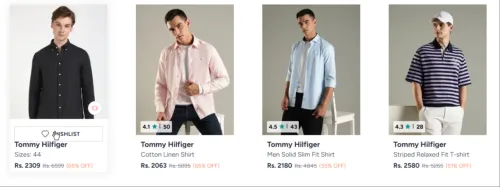Image of Tommy Hilfigers Shirt at minimum 60% Discount