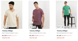 Tommy Hilfigiger Men T-shirt Starting @ ₹629