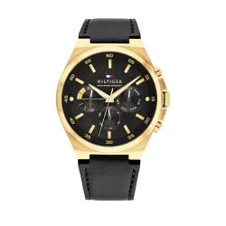 Tommy Hilfiger Quartz Multifunction Leather Strap Watch for Men