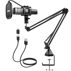 TONOR USB Microphone Kit, PC Podcast Recording Cardioid Condenser Computer Mic Set for Gaming, Streaming, Singing, Voice