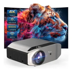TONZO LS 850 Android FHD Projector, 1080p Native 4K Support| 8500 Lumens Brightness|300\ Large Screen LTPS Display| 4D+