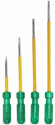 Toolora Pack of - 4 with - Magnetic -Tip 001 Combination Screwdriver Set (Pack of 4)