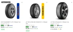 JK Tyre, Apollo & More Top Brands - FOR CAR @ Up to 84% Discount