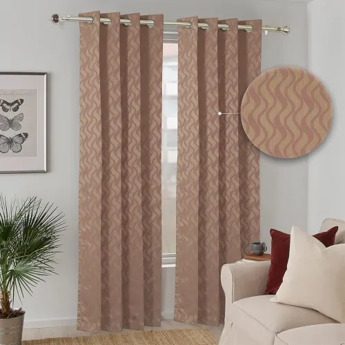 Image of Top Drapes Jacquard 7ft Door Curtain