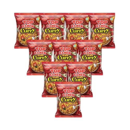 Image of Top Ramen Classic Masala Noodles, 70 gm (Pack of 10)