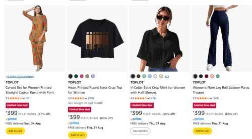 Image of TOPLAT Women Clothes Minimum 80% Discount