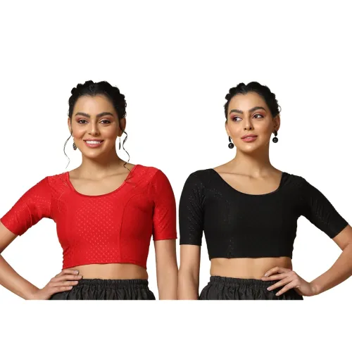 Image of TOPLOT Stretchable Blouses – Pack of 2