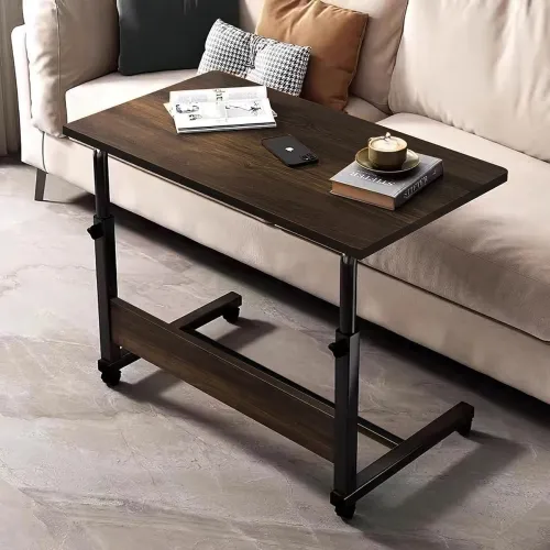 Image of Torche Ironwood Multipurpose Height Adjustable Movable Table for Computer
