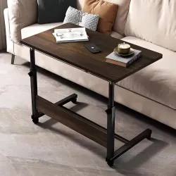 Torche Ironwood Multipurpose Height Adjustable Movable Table for Computer