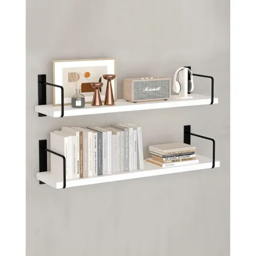 Image of Torche Wood Wall Shelf For Living Room