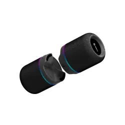 Toreto Twin Magno 16W Magnetic Detachable Portable Bluetooth Speaker Detachable Dual Speakers, RGB Lights, TWS Stereo, Type-C Charging, Portable Wireless Audio