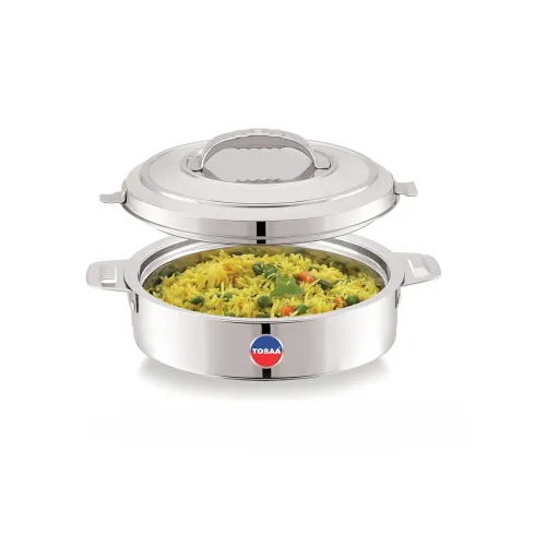 Image of TOSAA keep warm Double Wall Insulated Stainless Steel Casserole 1400ml 