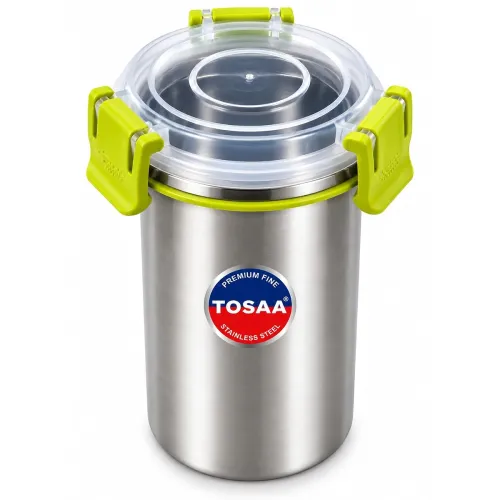 Image of TOSAA Premium Stainless Steel Airtight Drinking Tumbler with Leakproof 3 Side