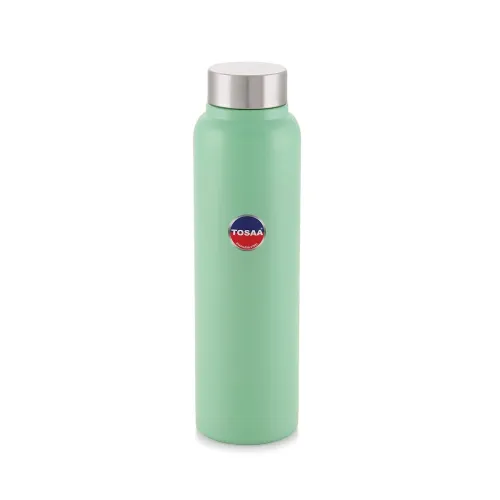 Image of Tosaa Stainless Steel Sleek Design Fridge Water Bottle| Durable, Leak Proof | BPA Free | Bottle for Kids, School -900ml 