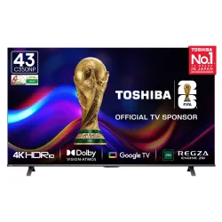 Toshiba 108 cm (43 inches) C350NP Series 4K Ultra HD Smart LED Google TV 43C350NP (Black)
