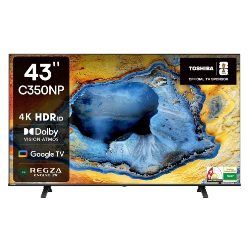 Image of TOSHIBA 108 cm (43 inches) C350NP Series 4K Ultra HD Smart LED Google TV 43C350NP (Black)