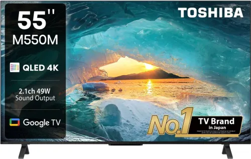 Image of Toshiba 55 inch QLED 4K Smart Google TV (55M550MP)