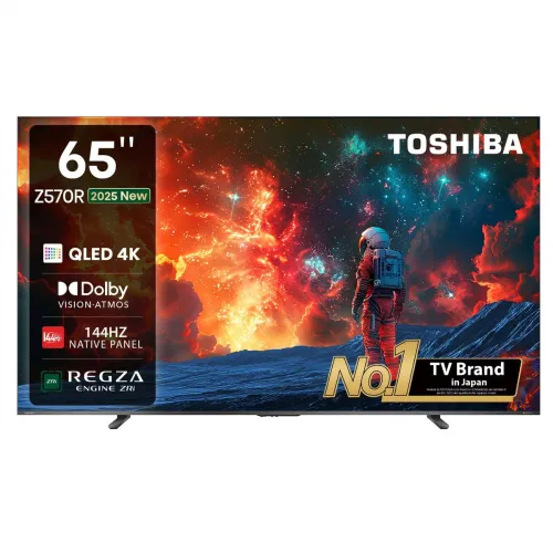 Image of Toshiba 65 inch QLED 4K Smart VIDAA TV 2025 ((65Z570RP))