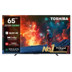 Toshiba 65 inch QLED 4K Smart VIDAA TV 2025 ((65Z570RP))