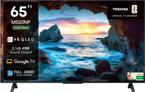 Image of TOSHIBA 65M550NP 65-Inch 4K QLED Smart Google TV 