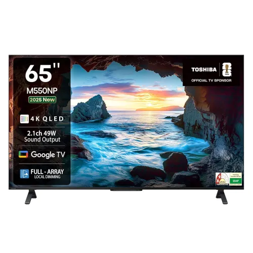 Image of TOSHIBA 164 cm (65 inches) M550NP Series 4K Ultra HD Smart QLED Google TV
