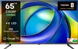TOSHIBA 164 cm (65 inch) Ultra HD (4K) LED Smart Google TV 2025 Edition with Dolby Atmos, 30W Powerful Sound, HDR 10 (65