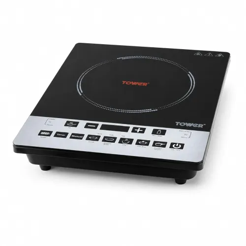Image of Tower Induction Cooktop 2000W Portable Single Burner Touch Control | Black