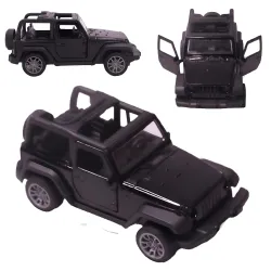 Toy Cloud Thar Die Cast Toy Car for Kids Metal Cars with Opening Doors Pull Back Action 1:32 Scale Mini Super Cars Black Toy Car Jeep for Kids Thar