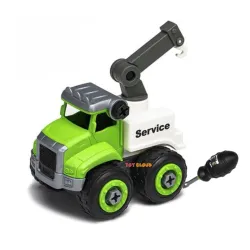Toy Cloud DIY Construction Vehicle Play Crane Service Truck with Screwdriver