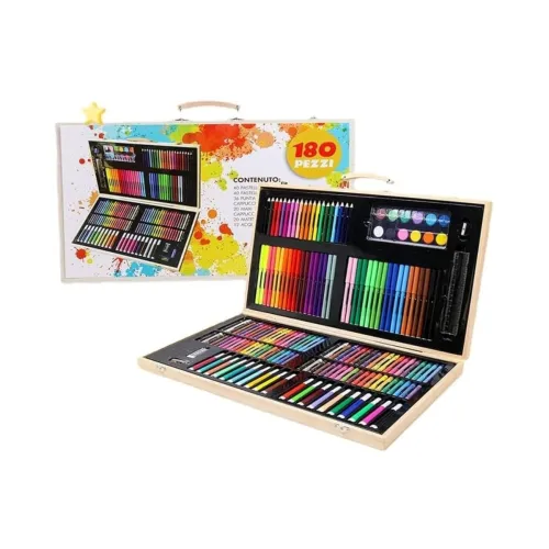 Image of Toy Imagine Deluxe Art Set – 180 Pieces with Oil Pastels