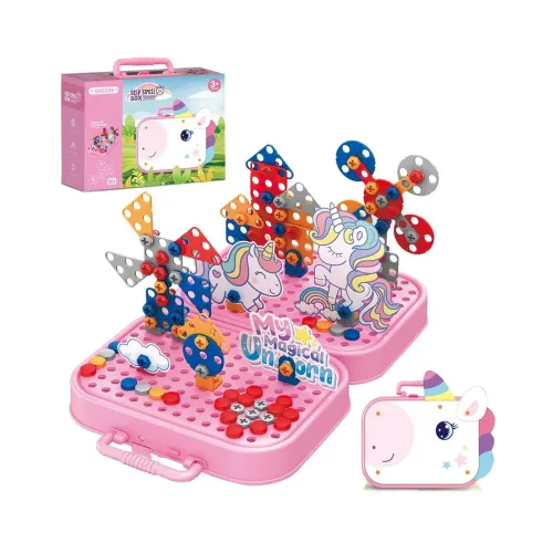 Image of Toy Imagine My Magical Unicorn 3D Puzzle STEM Building Set