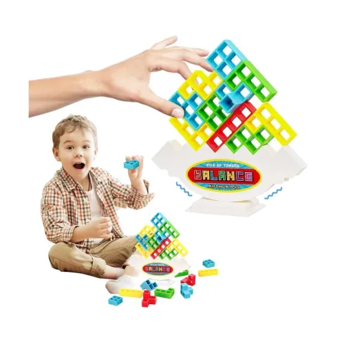 Image of Toy Imagine Tetra Tower Balance Blocks Game 