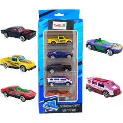 ToyBharat Free Wheel Metal Car Set of 5 in Multicolour with Pullback Action is a Fun and Safe Toy Set for Kids. Compact, Realistic, and Engaging—Perfect as a Toy Gift for Indoor and Outdoor....