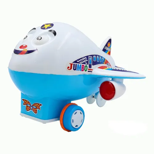 Image of ToyBharat Jumbo Plane Friction Power Toy in Multicolour