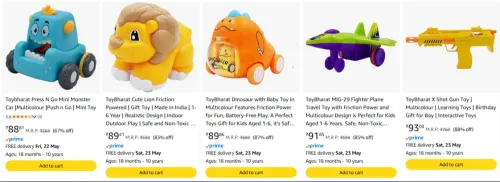 Image of Toybharat kids Toys Starting @ ₹88