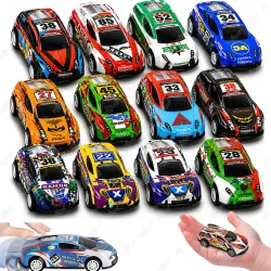 Toyco Mini Metal Pull Back Cars (Set of 12)