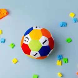Toyingly Toyingly ABC Soft Toy Ball For Cute Kids Birthday Present (Multicolor)
