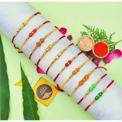 ToyJungle Multicolor Combo of 10 Dora Rakhi Set for Brother, Bhaiya, Bhabhi for Rakhi/Rakshabandhan with Roli Chawal & Greeting Card -RCHMPR2305