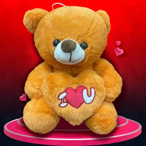 Image of ToyMagic 28cm Teddy with Red Heart
