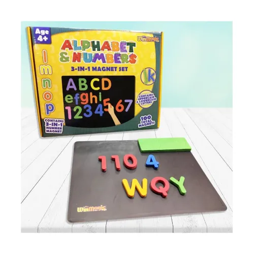 Image of ToyMagic 82-Pcs Magnetic Letters & Numbers