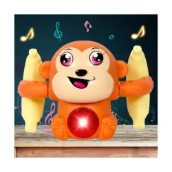 ToyMagic Dancing Monkey Rolling Doll Tumble Toy for Kids