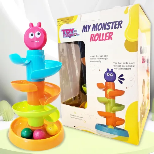 Image of ToyMagic Monster Roller Swirl Ramp Tower