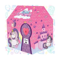 ToyMagic Unicorn Kids Play Theme Foldable Tent House 